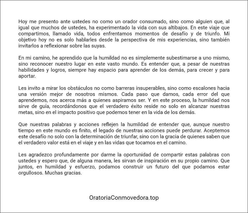 Discursos de oratoria plantilla